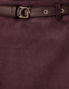 GUESS пола от имитация на велур GRACE виолетова W6YD06 W2890