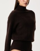 GUESS поло дамско с кашмир x LEONIE HANNE кафяво W6BR85 Z1958