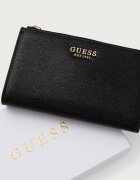 GUESS портфейл дамски от имитация на кожа AMORETTE черен SWBG78 98157