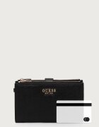 GUESS портфейл дамски от имитация на кожа AMORETTE черен SWBG78 98157