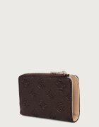 GUESS портфейл дамски от имитация на кожа BLAKE кафяв SWPD22 22156