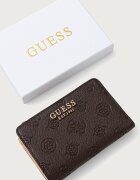 GUESS портфейл дамски от имитация на кожа BLAKE кафяв SWPD22 22156
