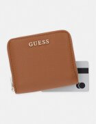 GUESS портфейл дамски от имитация на кожа JESSA кафяв SWBG83 62137