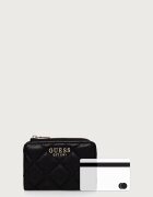 GUESS портфейл дамски от имитация на кожа JULIET черен SWQG24 56156