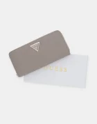 GUESS портфейл дамски от имитация на кожа LAUREL бежов SWBG74 59146