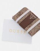 GUESS портфейл дамски от имитация на кожа LAUREL бежов SWSS74 59140