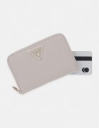 GUESS портфейл дамски от имитация на кожа LAUREL бежов SWZG74 59140