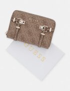 GUESS портфейл дамски от имитация на кожа LEONA бежов SWSG99 17140