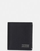 GUESS портфейл мъжки от кожа BOSTON черен SMBOGS LEA22
