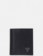 GUESS Портфейл мъжки от кожа MILANO черен SMMIPR LEA22