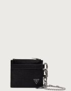GUESS портфейл мъжки от кожа MILANO черен SMMISL LEA10