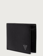 GUESS портфейл мъжки от кожа MILANO черен SMMISL LEA20