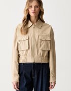 GUESS преходно яке дамско с памук JULIANE бежово W6YL20 W2910