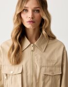 GUESS преходно яке дамско с памук JULIANE бежово W6YL20 W2910