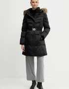 GUESS Пухено яке MARINA в черно зимен модел W5BL30 W2802