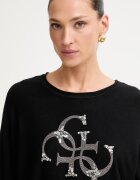 GUESS пуловер дамски с вискоза черен W6YR27 Z0975