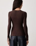 GUESS пуловер дамски с вискоза ELLIE кафяв W6YR09 Z0948