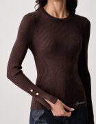 GUESS пуловер дамски с вискоза ELLIE кафяв W6YR09 Z0948