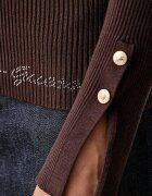GUESS пуловер дамски с вискоза ELLIE кафяв W6YR10 Z0949