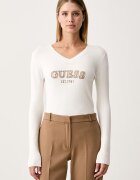 GUESS пуловер дамски с вискоза HANNAH бежов W6BR55 Z1456