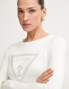 GUESS пуловер дамски с вискоза KATIE бежов W6YR28 Z0976