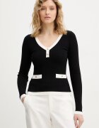 GUESS Пуловер LAUREL в черно от лека материя W6RR26 Z3HP2