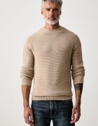 GUESS пуловер мъжки от памук MATTH бежов M6YR23 Z0928