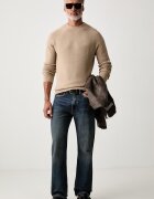 GUESS пуловер мъжки от памук MATTH бежов M6YR23 Z0928