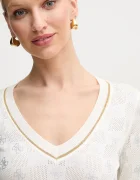 GUESS Пуловер ROSIE дамски в бежово от лека материя W5GR07 Z3D60