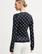 GUESS Пуловер ROSIE дамски в тъмносиньо от лека материя W5GR07 Z3D60