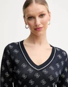 GUESS Пуловер ROSIE дамски в тъмносиньо от лека материя W5GR07 Z3D60