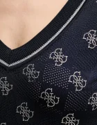 GUESS Пуловер ROSIE дамски в тъмносиньо от лека материя W5GR07 Z3D60