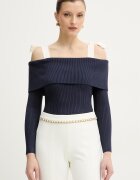 GUESS Пуловер TERRA в тъмносиньо от лека материя W6RR13 Z2YJ2
