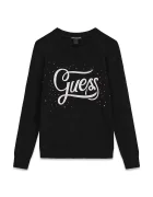 GUESS пуловер за деца с вискоза черен J6BR15 Z1349