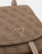 GUESS Раница MANHATTAN дамска в бежово малък размер с десен HWSG71 18310