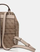 GUESS Раница MANHATTAN дамска в бежово малък размер с десен HWSG71 18310