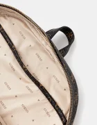 GUESS Раница POWER PLAY дамска в кафяво голям размер с десен HWQG71 24350