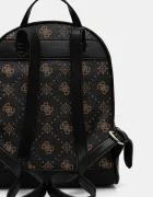 GUESS Раница SILIA дамска в кафяво малък размер с десен TWGP98 90032