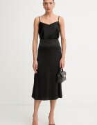 GUESS разкроена пола LUCREZIA черна W6YD15 W2941