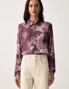 GUESS риза дамска CLOUIS розова с флорален мотив W6YH68 W3212