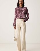 GUESS риза дамска CLOUIS розова с флорален мотив W6YH68 W3212