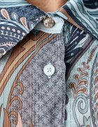 GUESS риза дамска CLOUIS синя с флорален мотив W6YH68 W3212