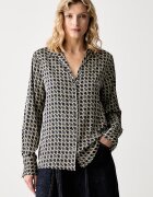 GUESS риза дамска NEW CONCETTA черна с монограм W6YH23 W2946