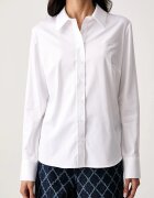 GUESS риза дамска от памук с еластан NEW CATE бяла W6YH10 W2752