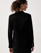 GUESS риза дамска от памук с еластан NEW CATE черна W6YH10 W2752