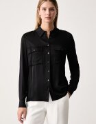 GUESS риза дамска от вискоза ANNAMARIA черна W6BH55 W4295