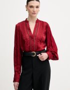 GUESS Риза дамска в синьо със стандартна кройка W5RH16 WDW82