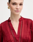 GUESS Риза дамска в синьо със стандартна кройка W5RH16 WDW82