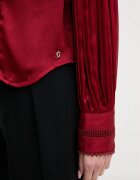 GUESS Риза дамска в синьо със стандартна кройка W5RH16 WDW82