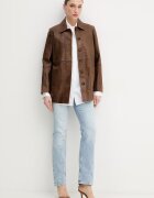 GUESS Риза DANILA дамска в бяло със свободна кройка с класическа яка W6RH57 WAF10